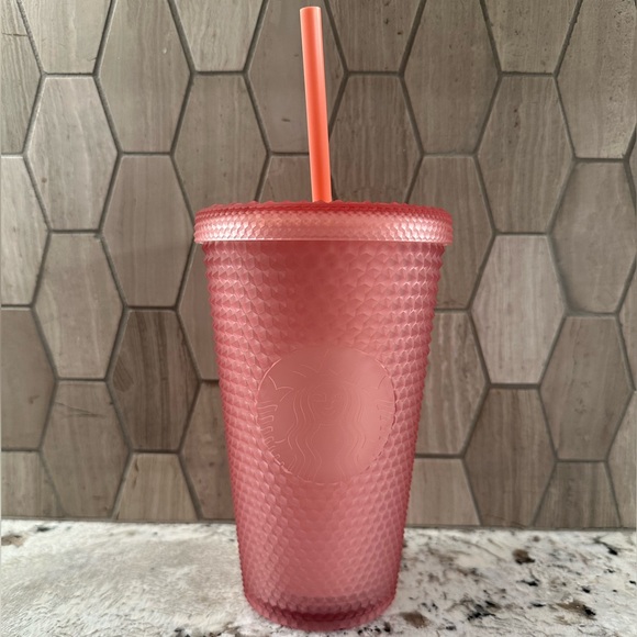 Starbucks Pink Lemonade Matte Studded Cup - Picture 1 of 2